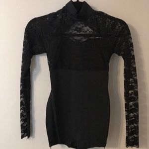 Leotard/ black long sleeve